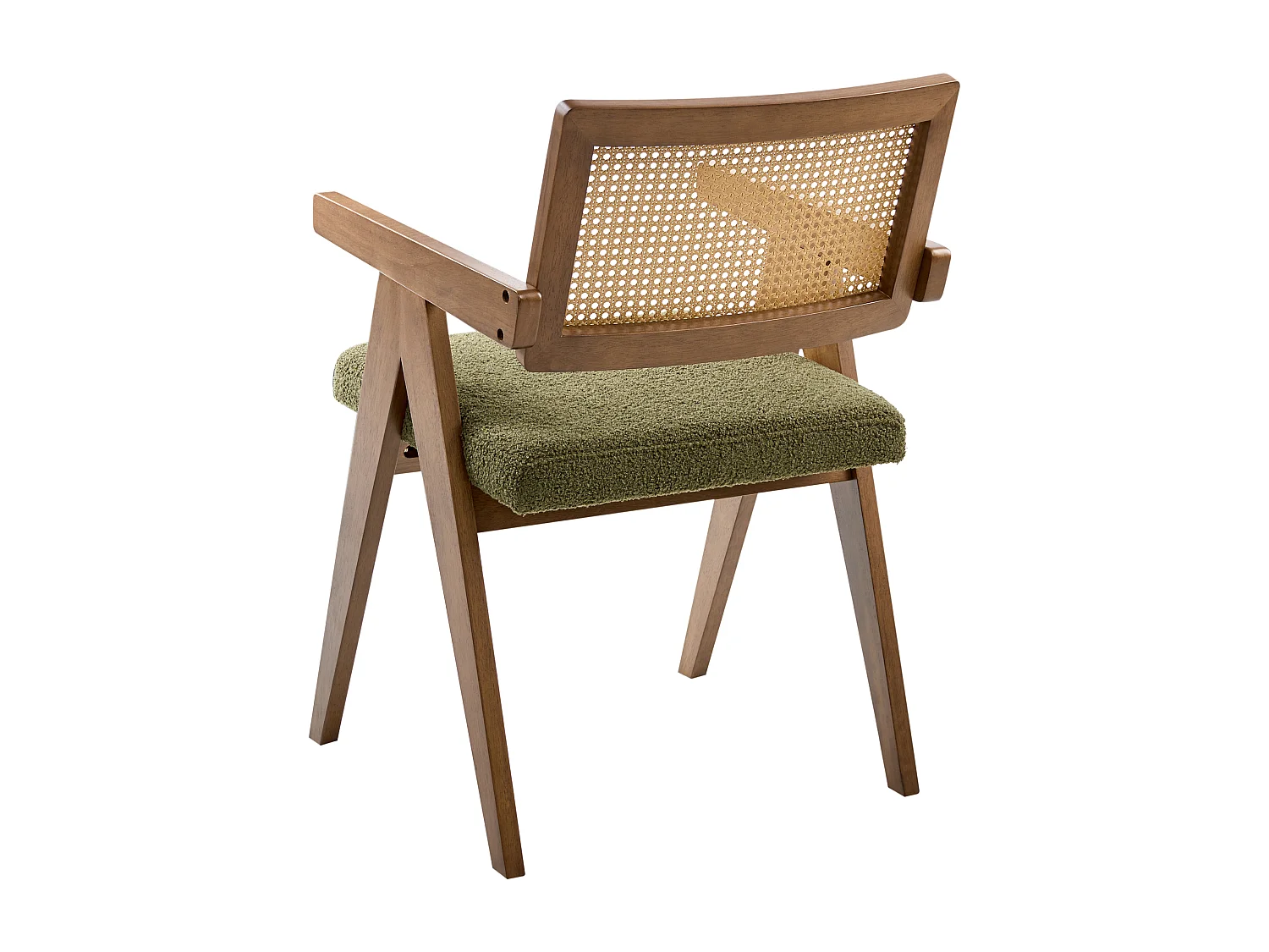 Lot de 2 chaises de salle à manger AVA Bois Marron/vert