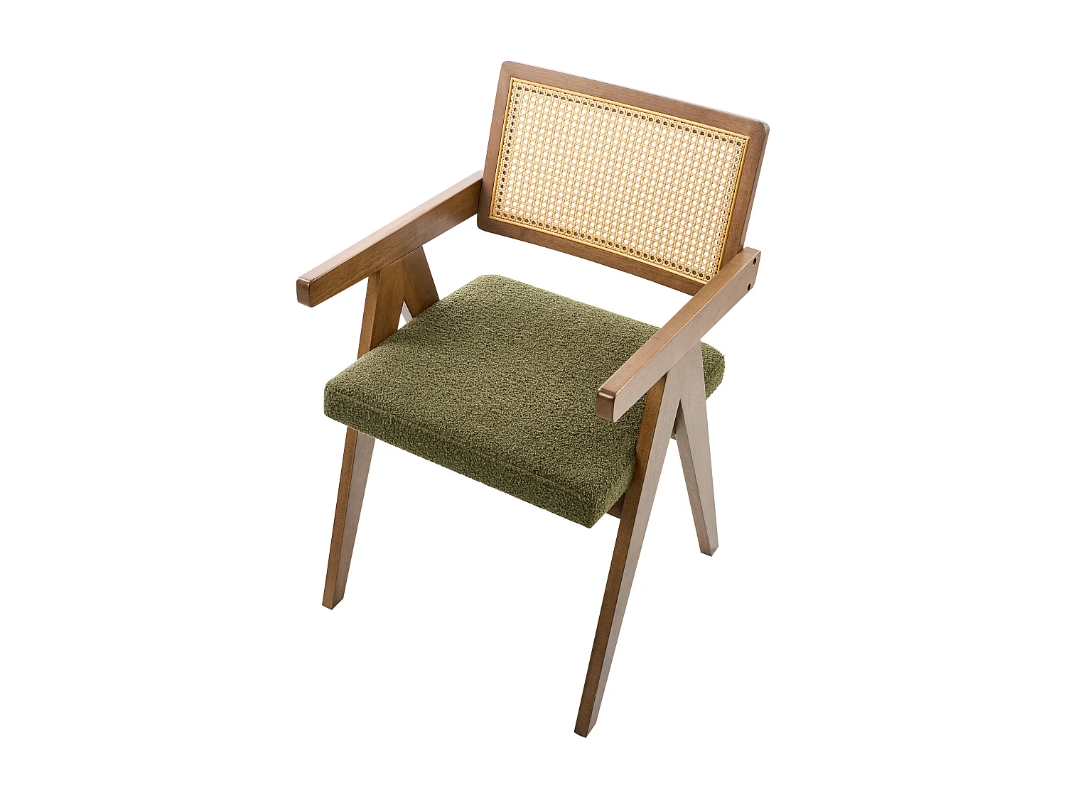 Lot de 2 chaises de salle à manger AVA Bois Marron/vert
