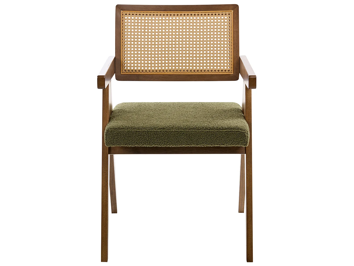 Lot de 2 chaises de salle à manger AVA Bois Marron/vert