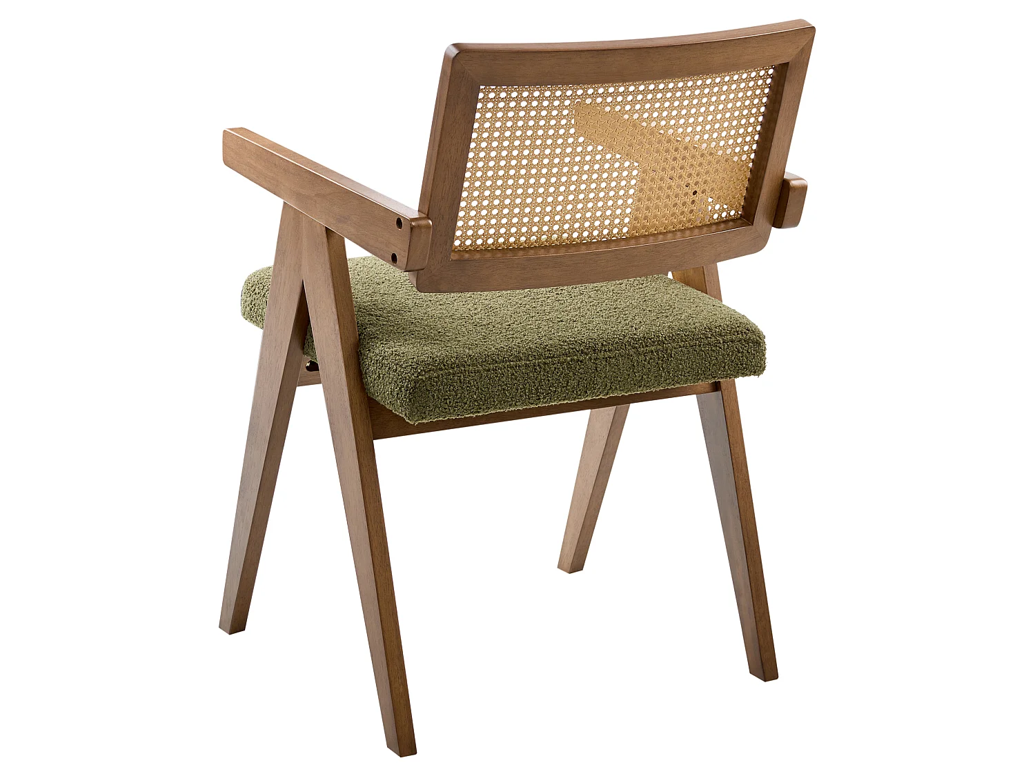 Lot de 2 chaises de salle à manger AVA Bois Marron/vert