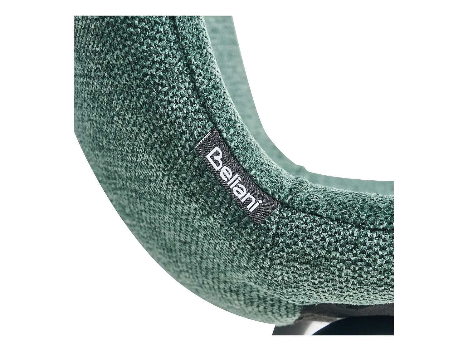 Lot de 4 chaises de salle à manger CALDWELL Tissu Vert