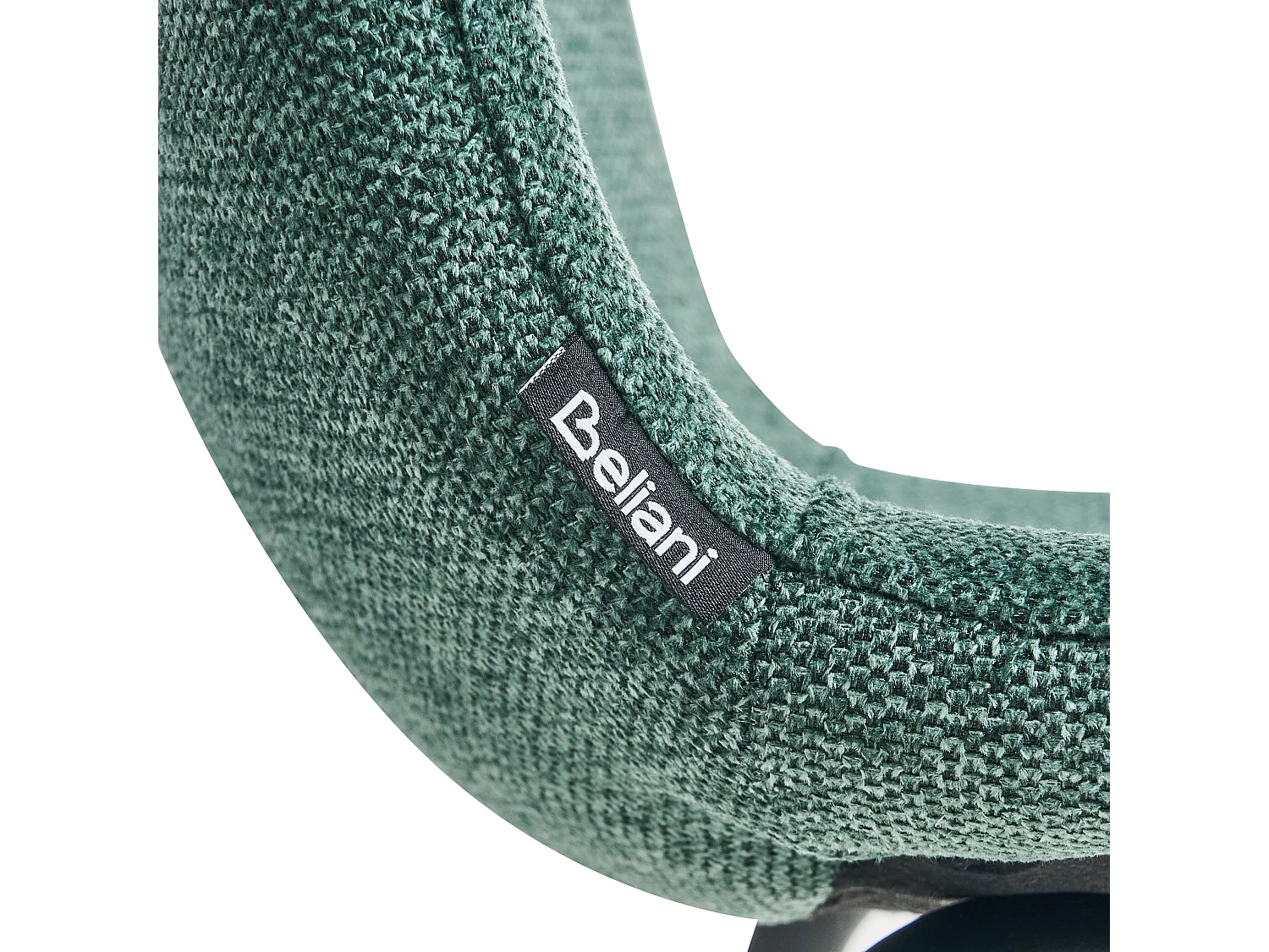 Lot de 4 chaises de salle à manger CALDWELL Tissu Vert