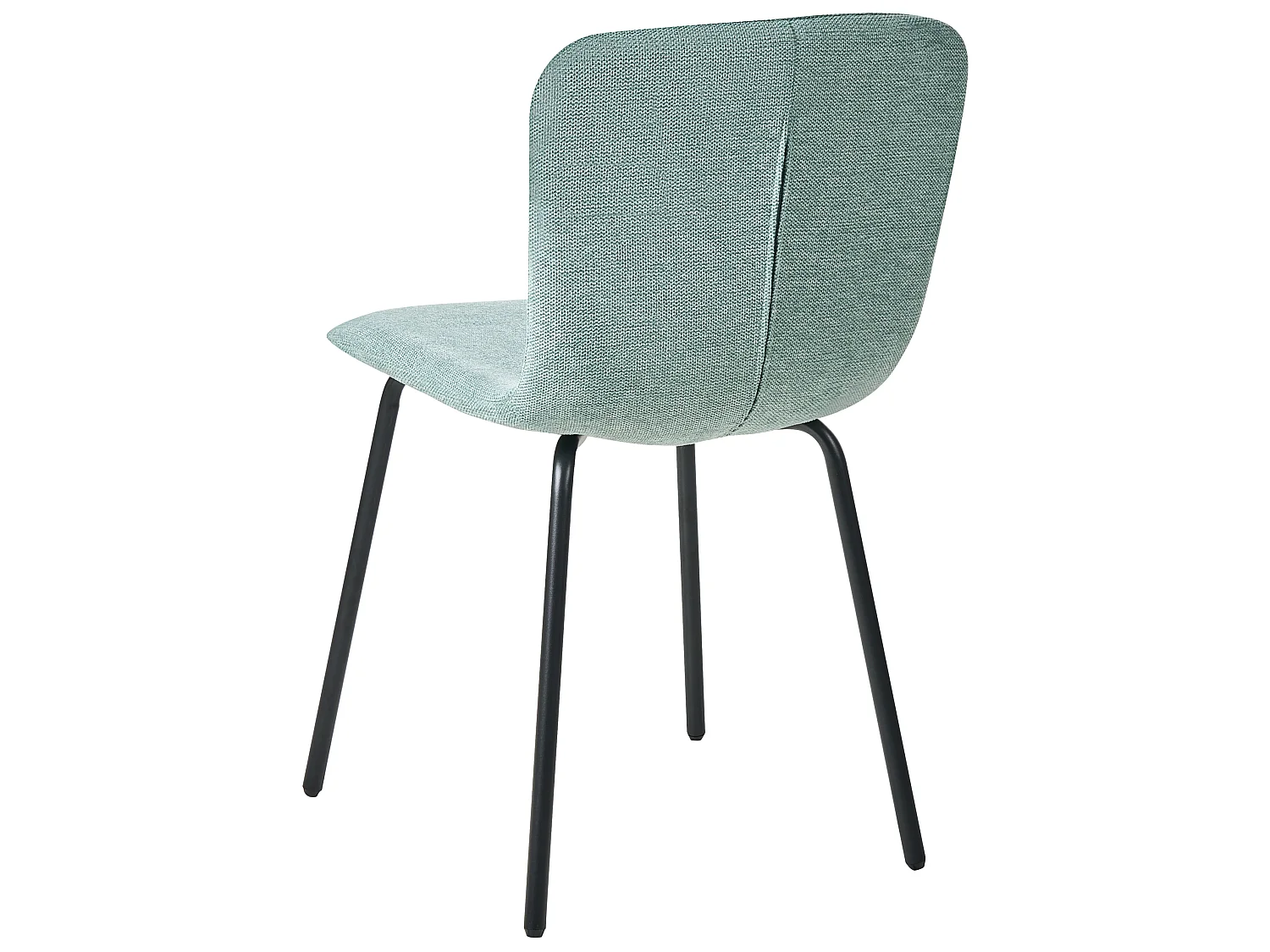 Lot de 4 chaises de salle à manger CALDWELL Tissu Vert menthe