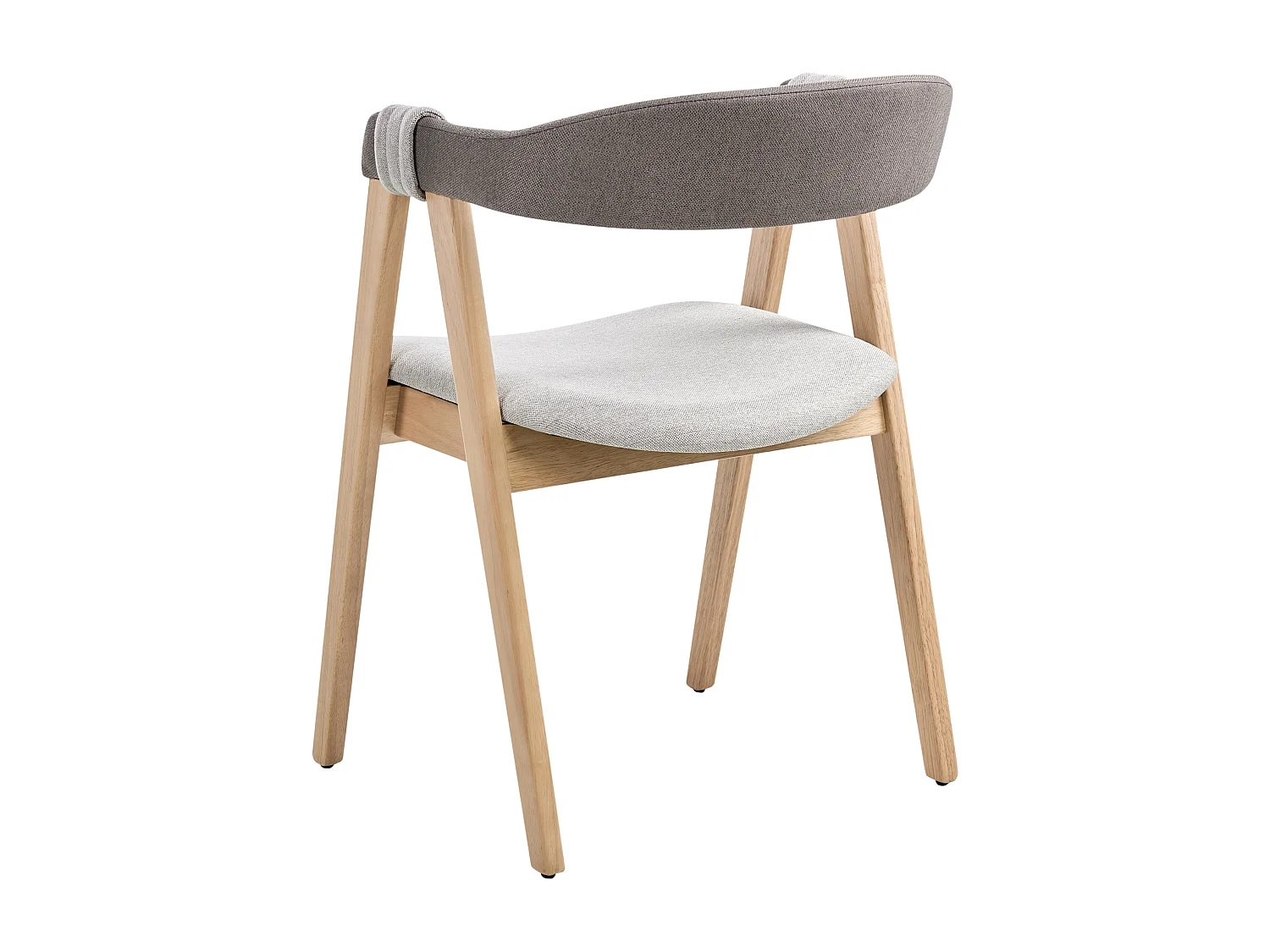 Lot de 2 chaises de salle à manger DAY Marron clair/taupe