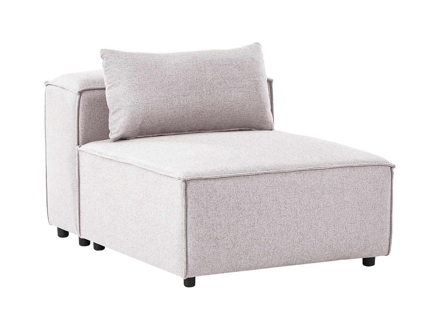 Module fauteuil BRANDE Tissu Marron clair