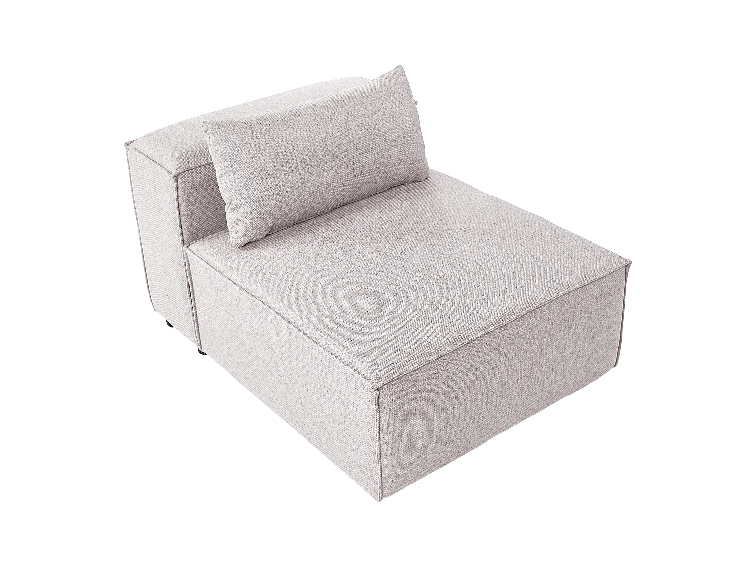 Module fauteuil BRANDE Tissu Marron clair