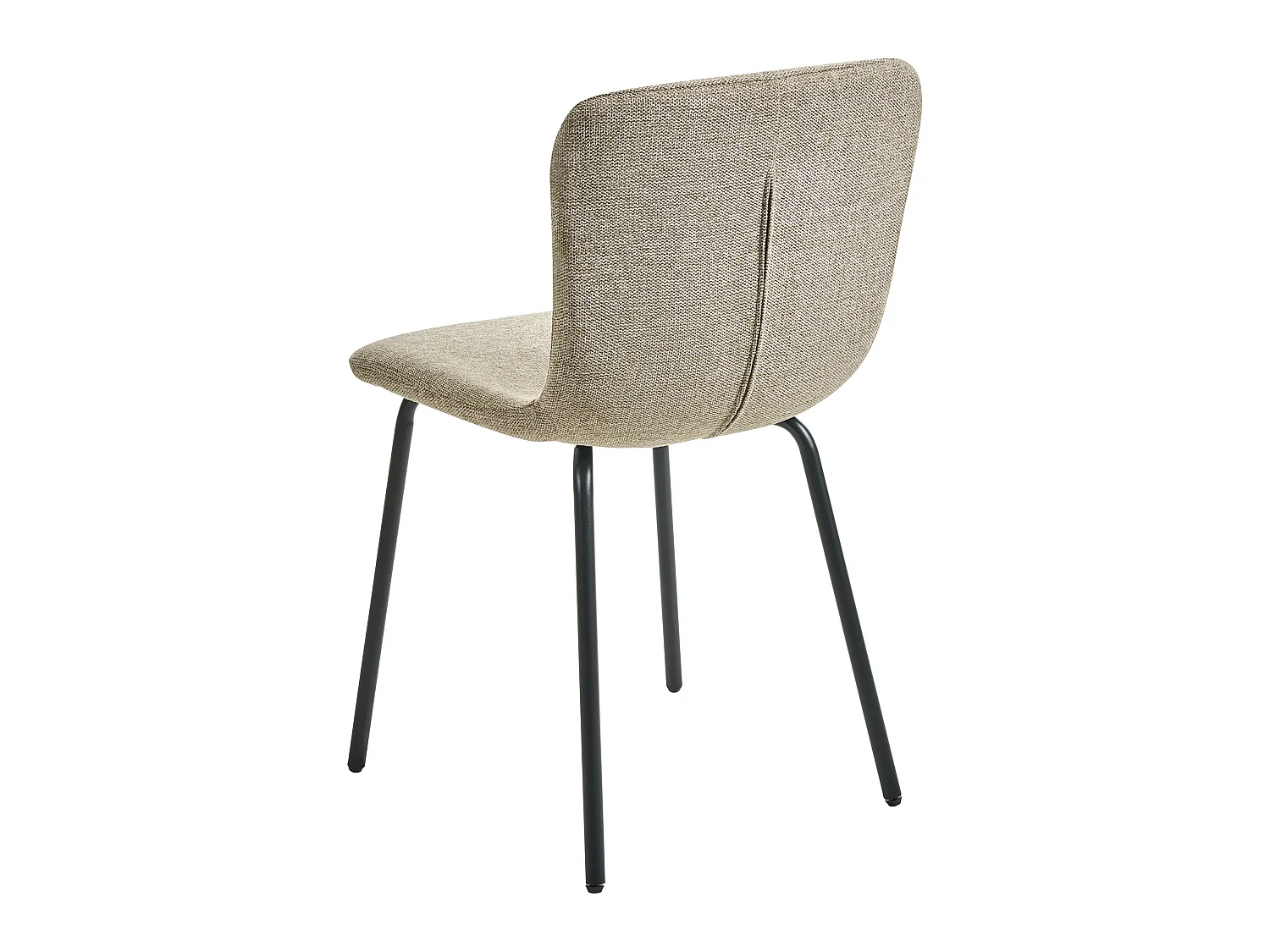 Lot de 4 chaises de salle à manger CALDWELL Tissu Beige