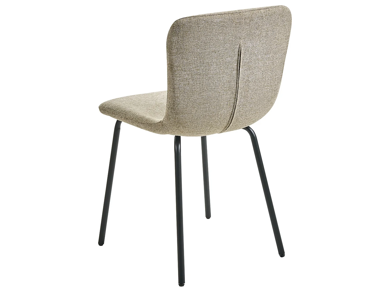 Lot de 4 chaises de salle à manger CALDWELL Tissu Beige