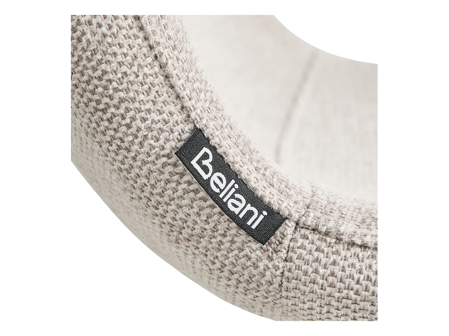 Lot de 4 chaises de salle à manger CALDWELL Tissu Beige clair