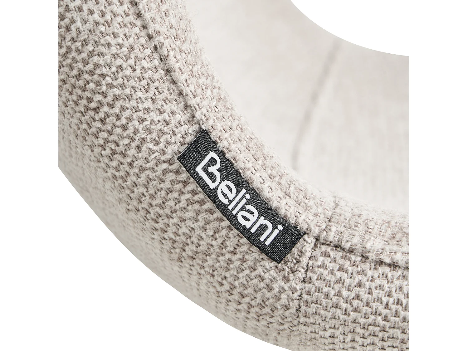 Lot de 4 chaises de salle à manger CALDWELL Tissu Beige clair