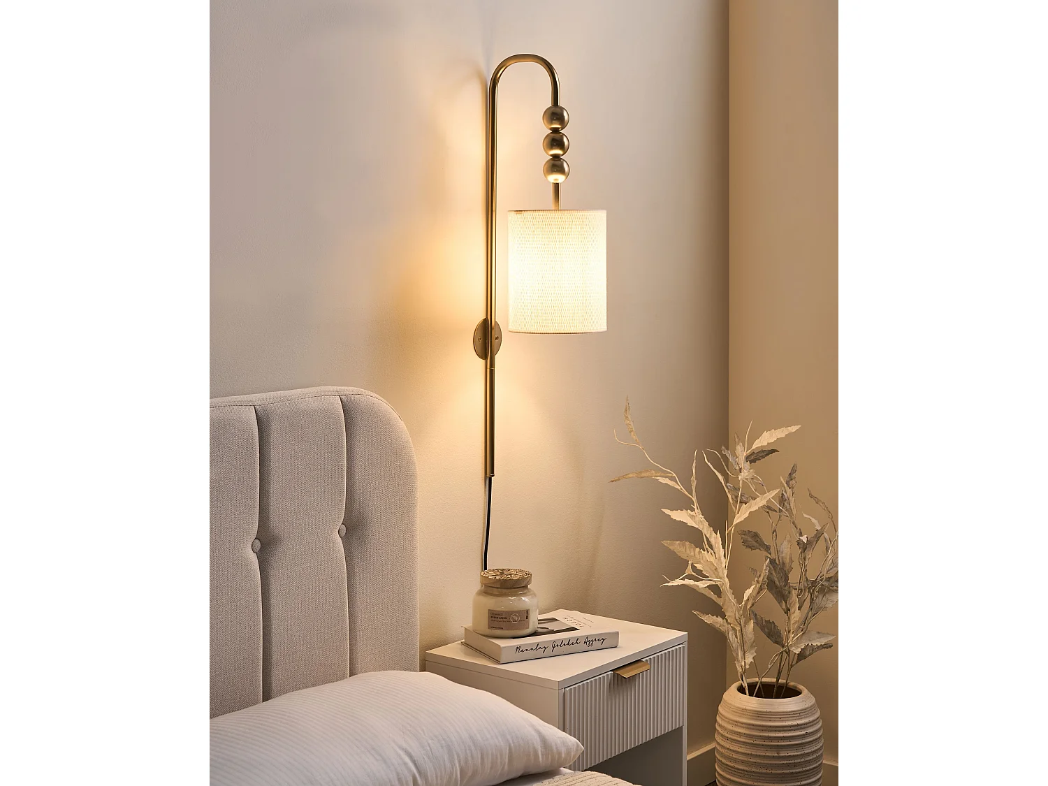 Lampe murale LOKY Métal Laiton