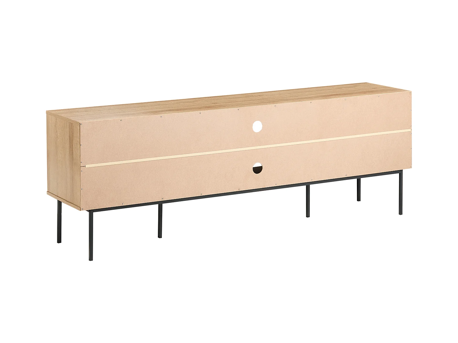 Meuble TV PASCO Rotin Marron clair