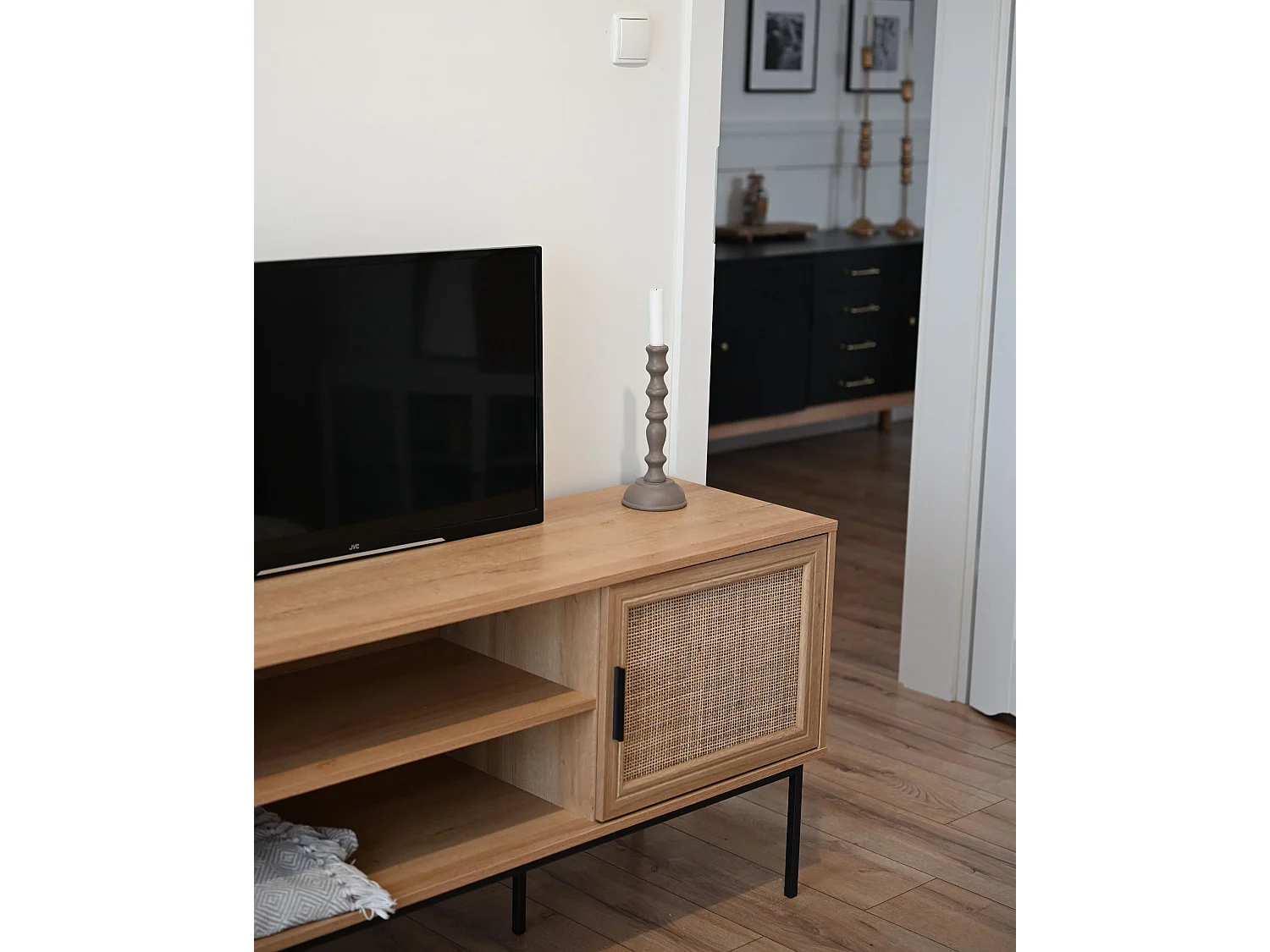 TV Stand PASCO Rattan Light Brown