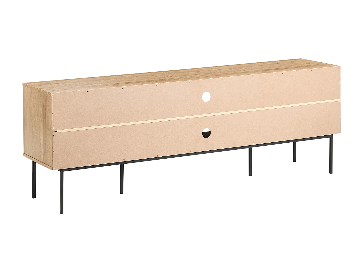 Meuble TV PASCO Rotin Marron clair