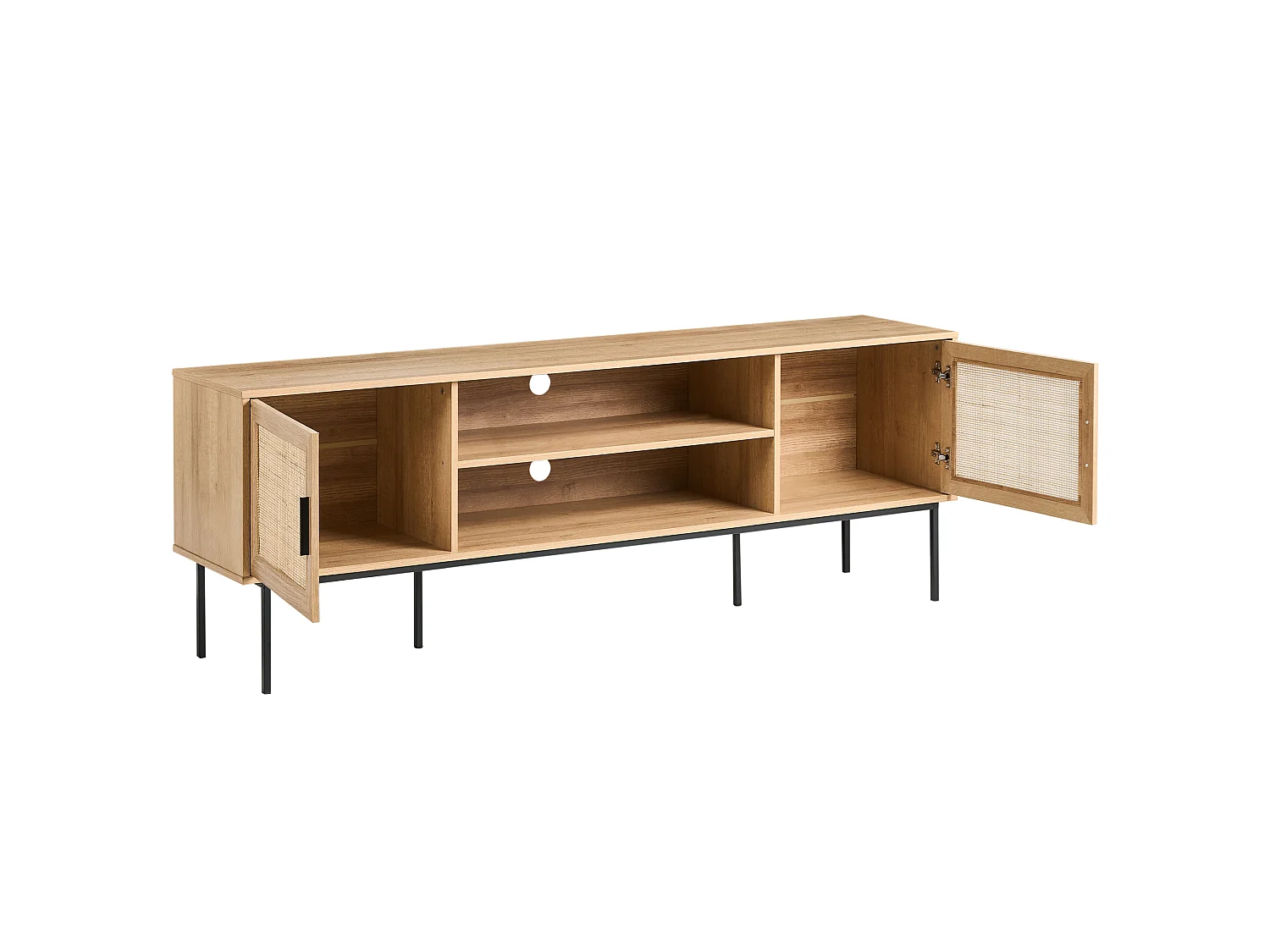 TV Stand PASCO Rattan Light Brown