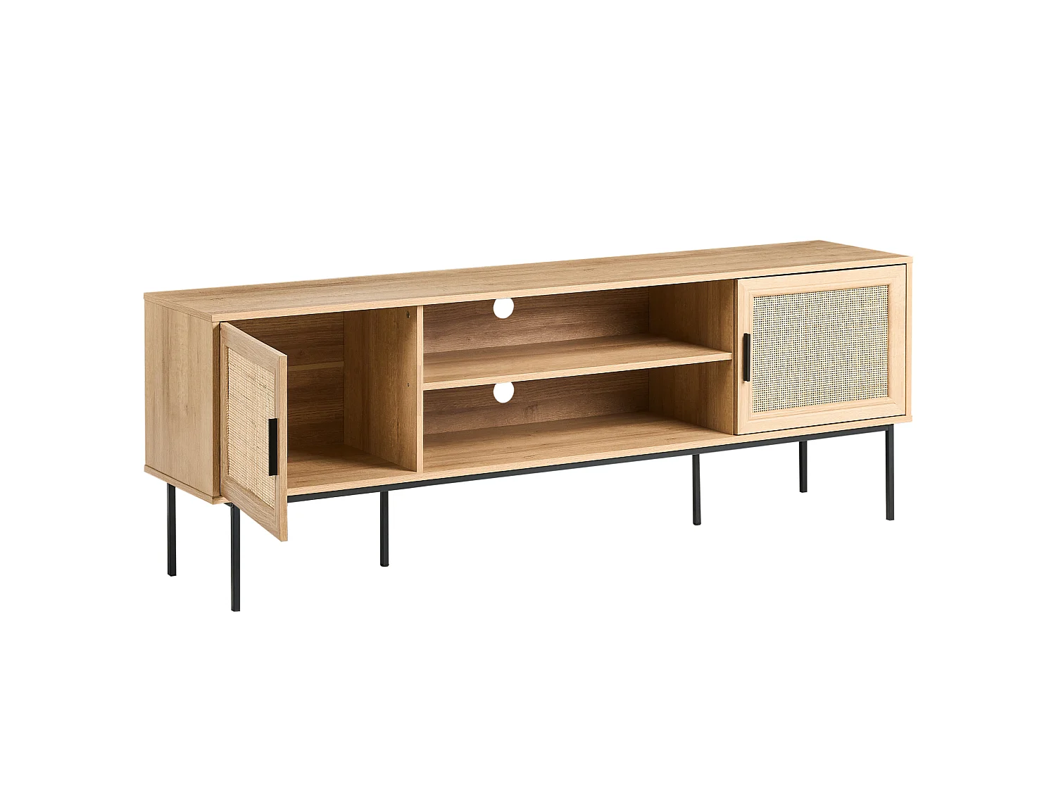TV Stand PASCO Rattan Light Brown