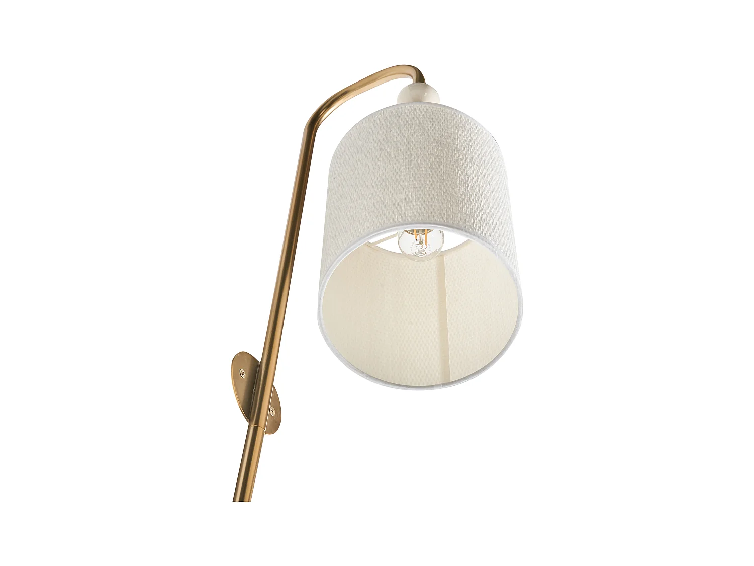 Lampe murale LOKY Métal Laiton/beige