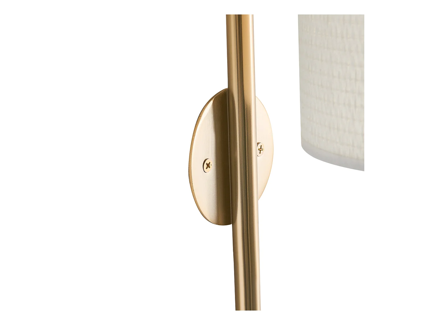 Lampe murale LOKY Métal Laiton/beige