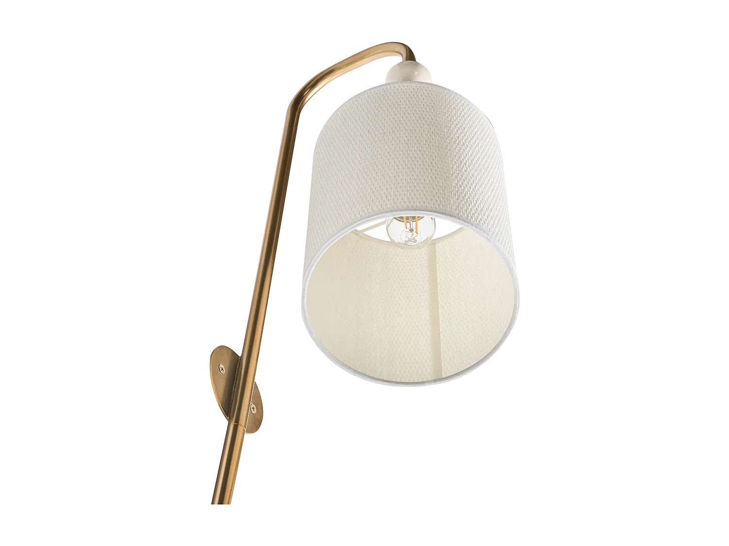 Lampe murale LOKY Métal Laiton/beige