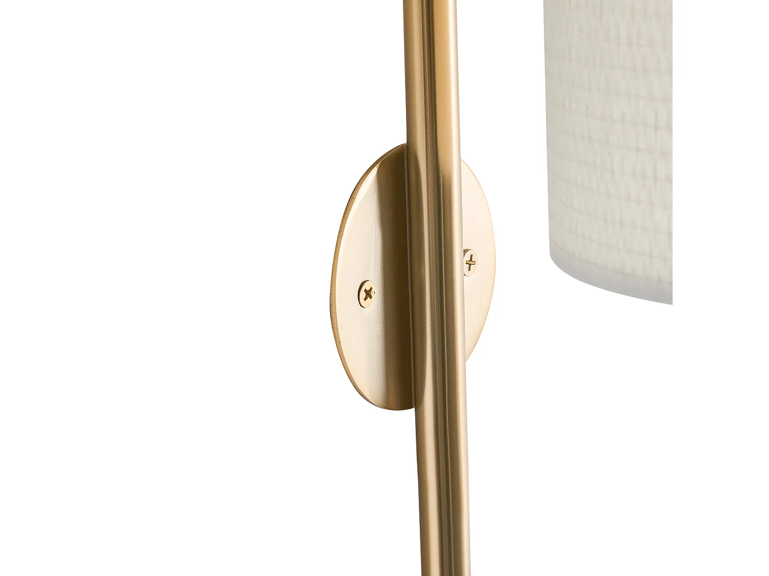 Wall Lamp LOKY Brass/Beige Metal