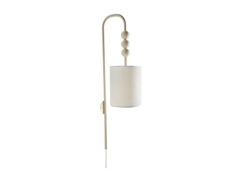 Lampe murale LOKY Métal Beige