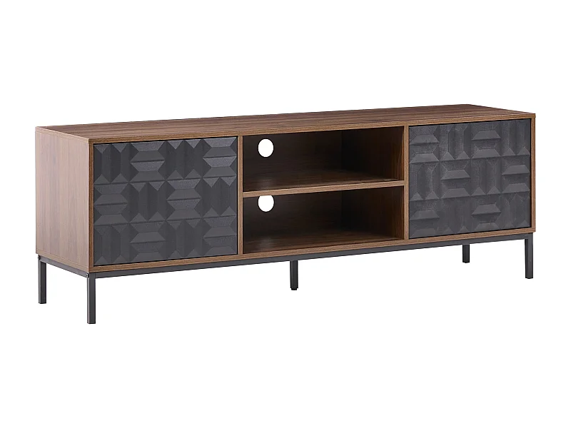 Meuble TV CARAQUET Marron foncé