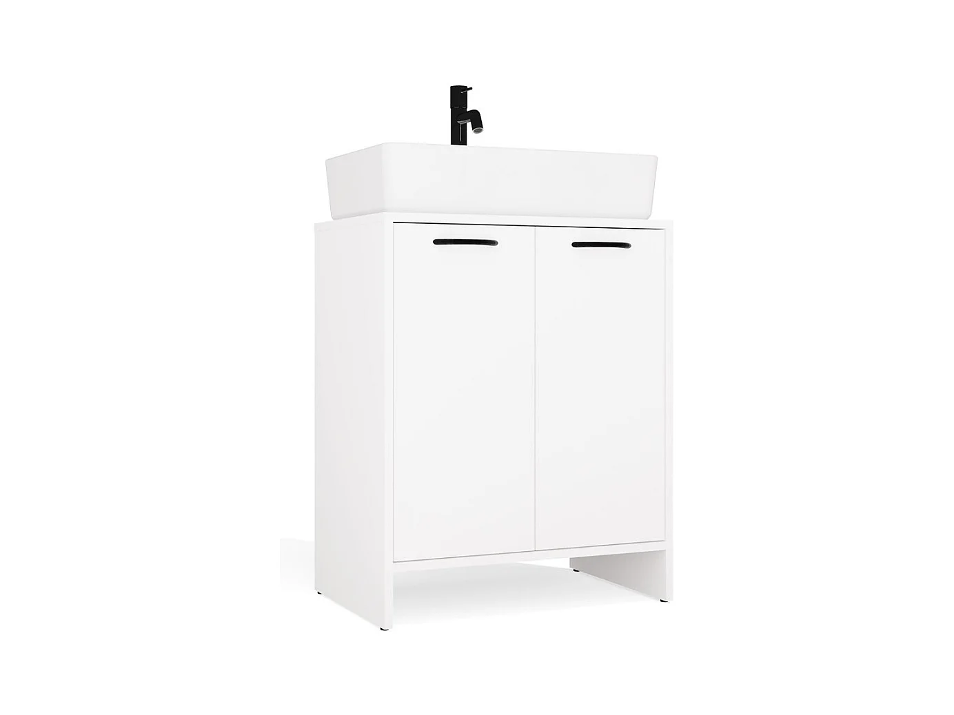 Szafka Łazienkowa NINA 2DUM | Biała | 60x40x74 cm |Szafka Łazienkowa Pod Umywalkę