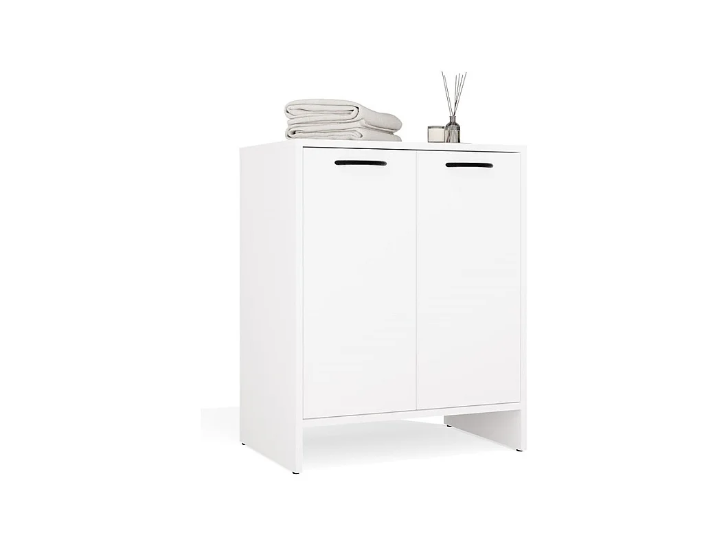 Szafka Łazienkowa NINA 2DUM | Biała | 60x40x74 cm |Szafka Łazienkowa Pod Umywalkę