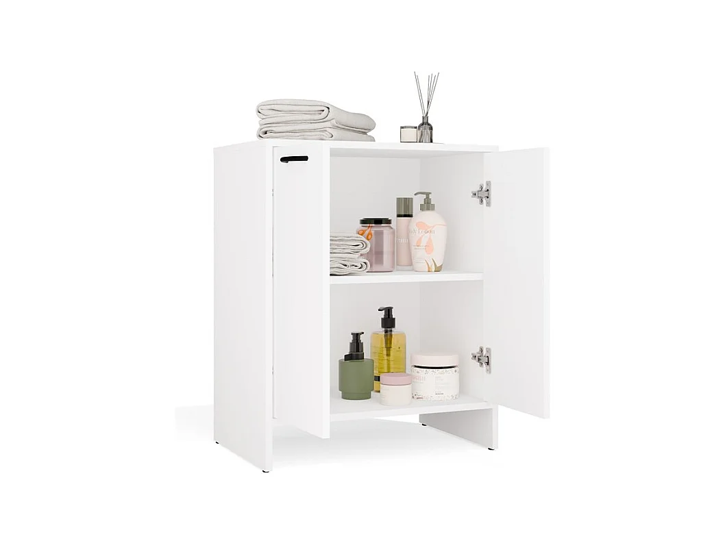 Szafka Łazienkowa NINA 2DUM | Biała | 60x40x74 cm |Szafka Łazienkowa Pod Umywalkę