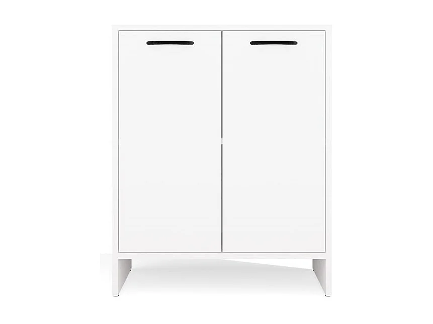 NINA - Mueble de baño para debajo del lavabo con 2 puertas - Blanco