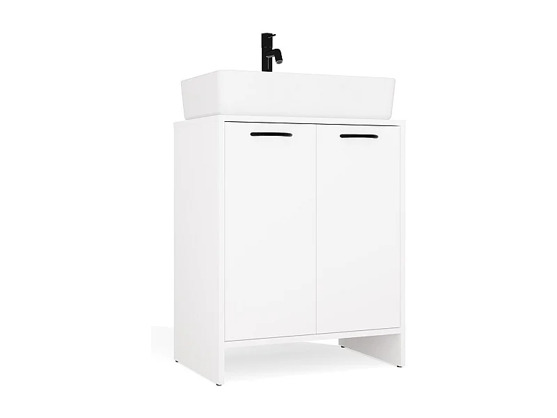 Szafka Łazienkowa NINA 2DUM | Biała | 60x40x74 cm |Szafka Łazienkowa Pod Umywalkę
