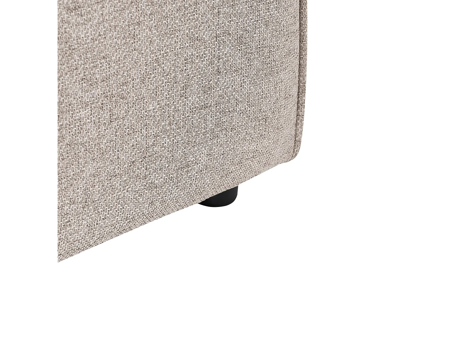 Chaise longue côté droite BRANDE Tissu Marron clair