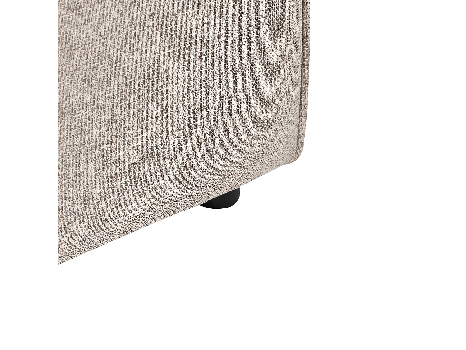 Chaise longue côté droite BRANDE Tissu Marron clair