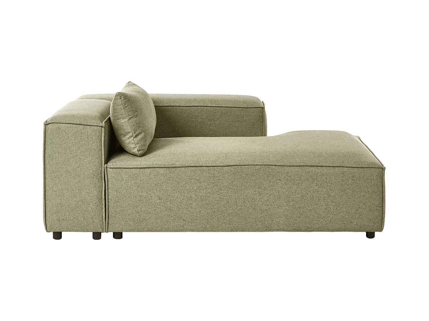 Chaise longue côté droite BRANDE Tissu Vert clair