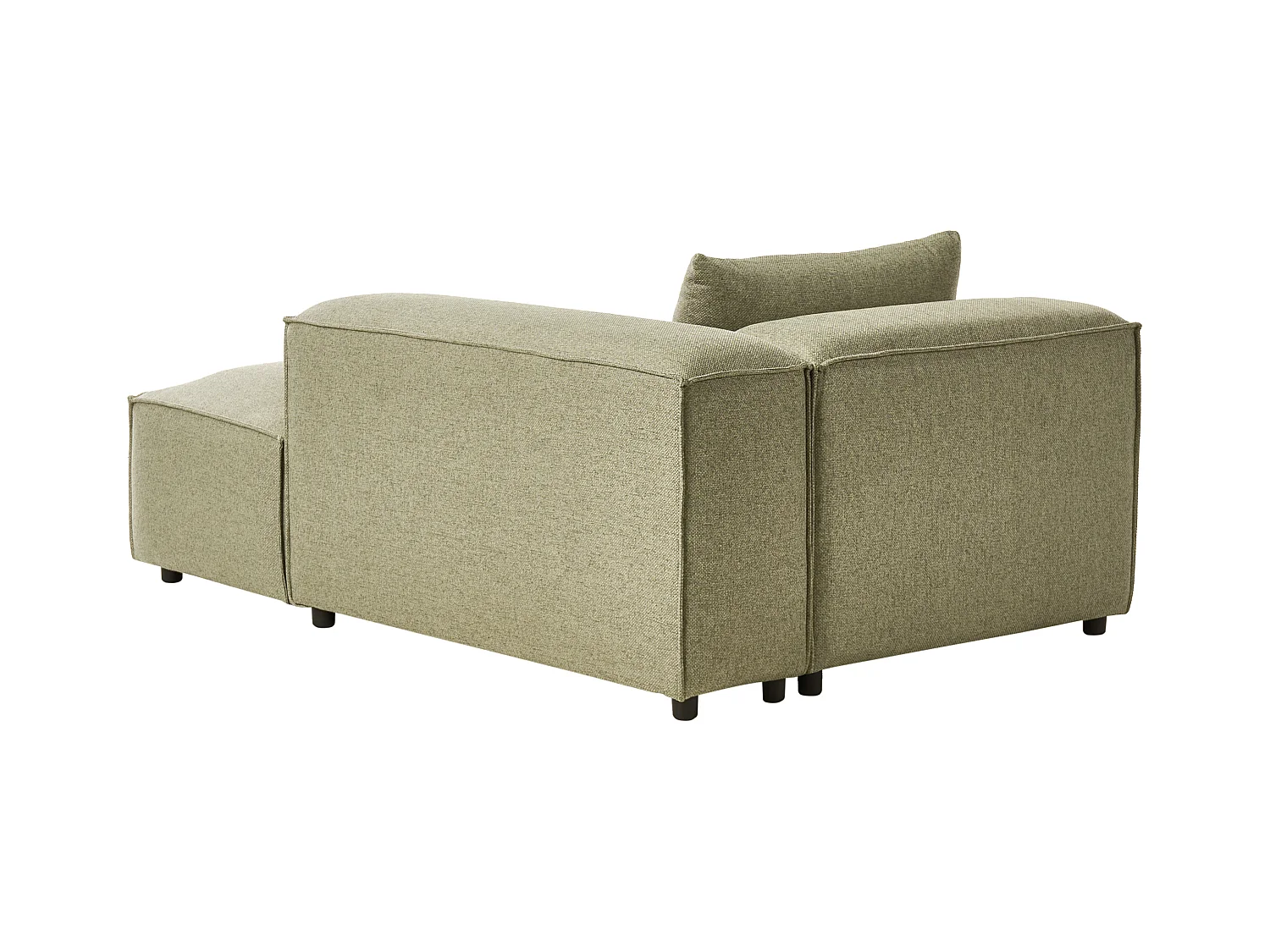 Chaise longue côté droite BRANDE Tissu Vert clair