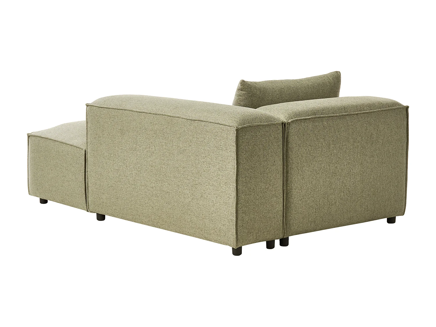 Chaise longue côté droite BRANDE Tissu Vert clair