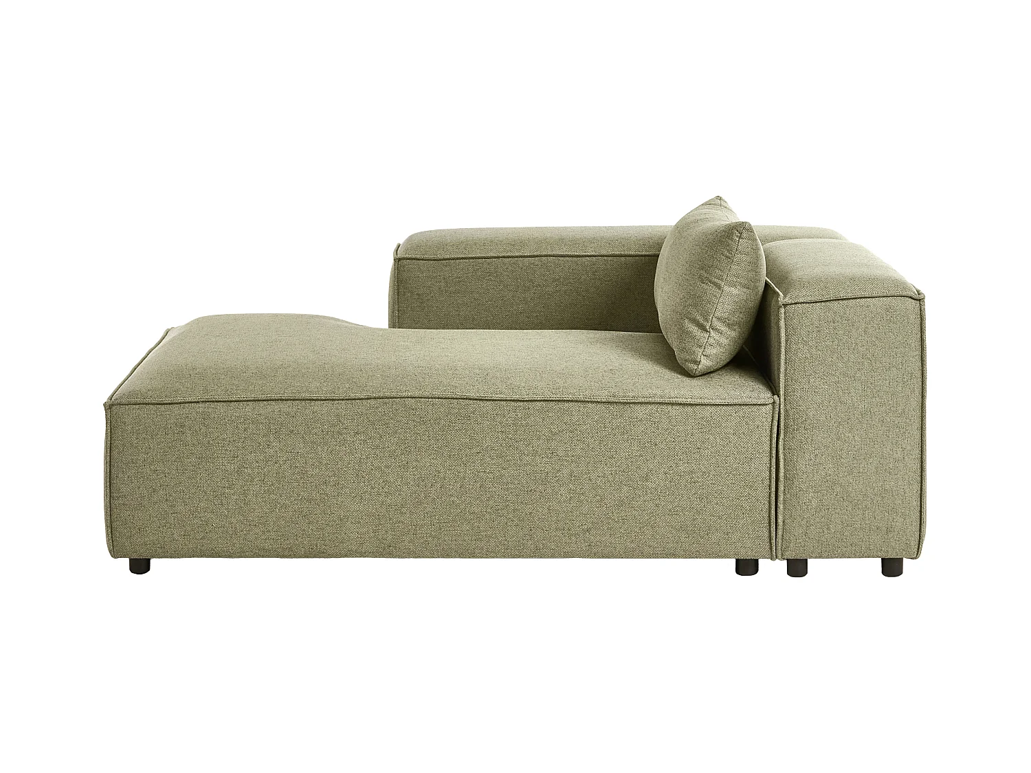 Chaise longue côté droit BRANDE Tissu Vert clair