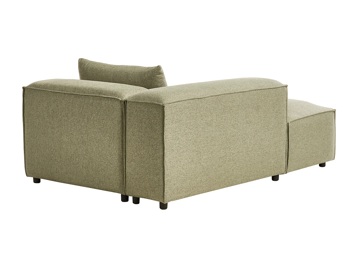 Chaise longue côté droit BRANDE Tissu Vert clair