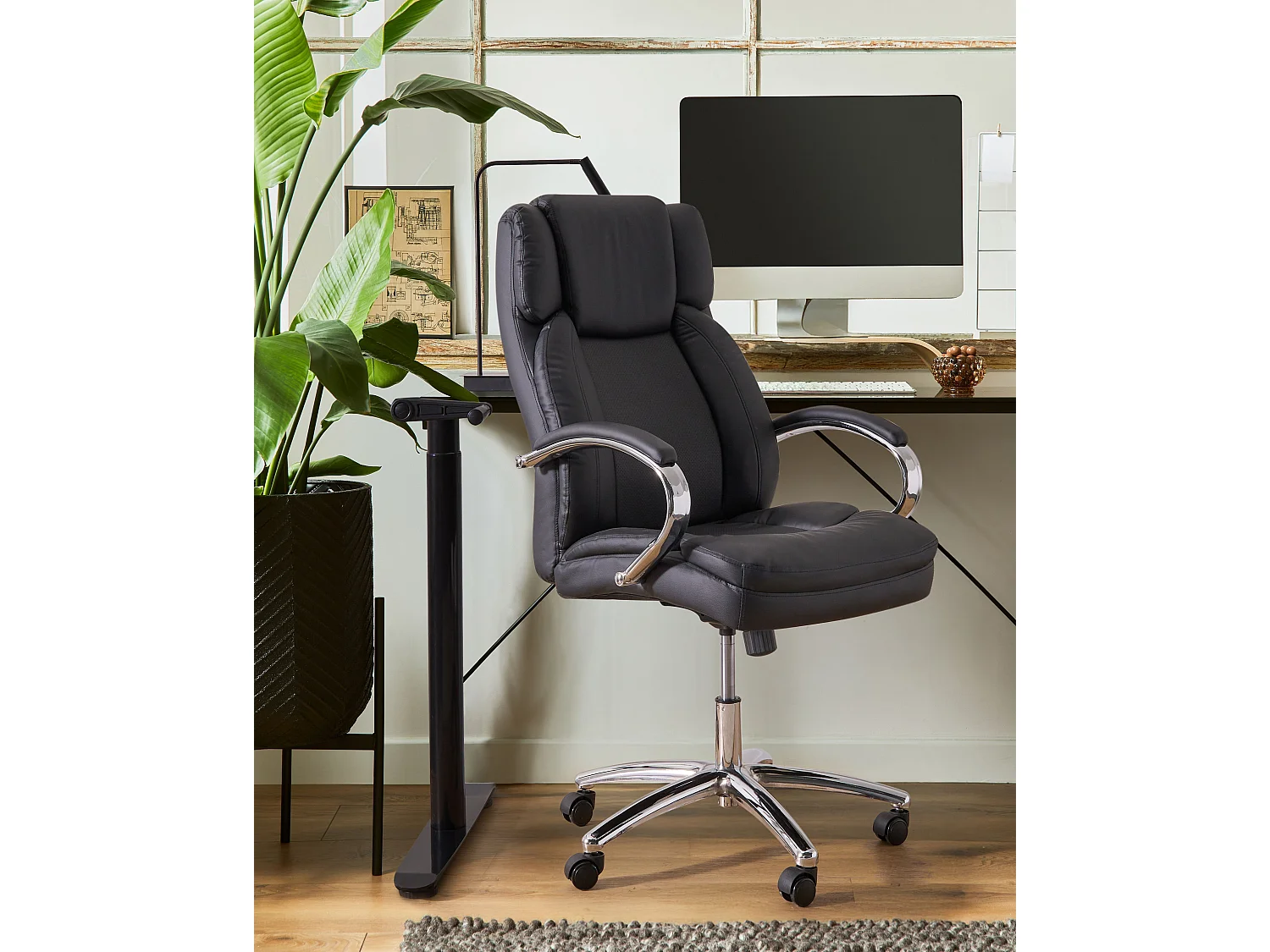 Fauteuil de bureau HONOR Cuir PU Noir