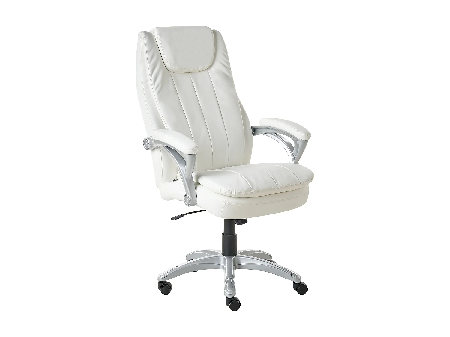 Fauteuil de bureau CHIEF Cuir PU Blanc cassé