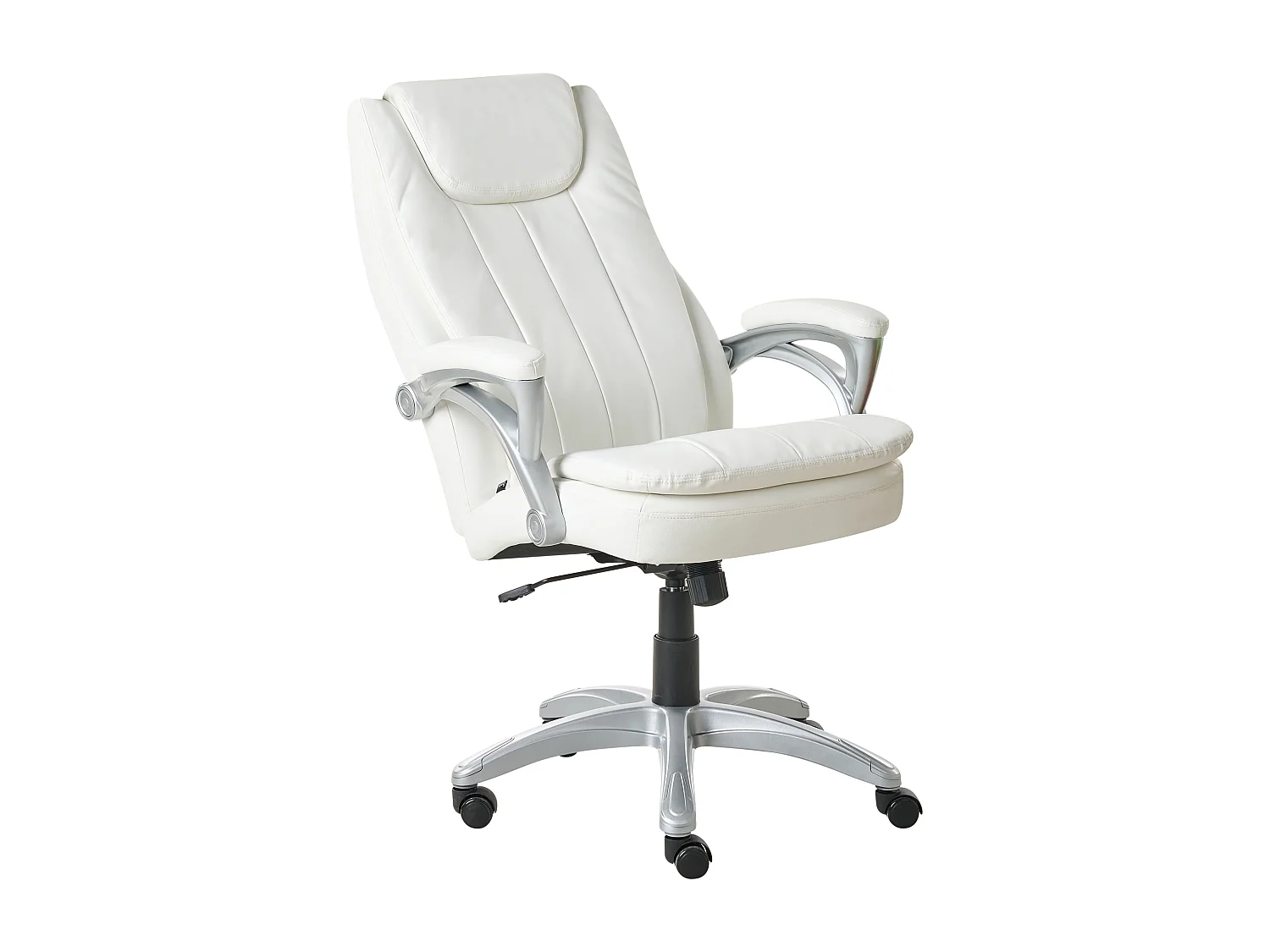 Fauteuil de bureau CHIEF Cuir PU Blanc cassé