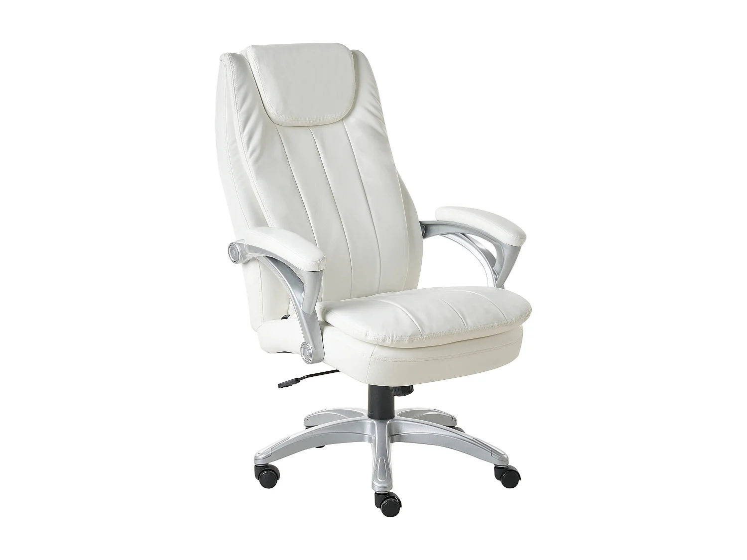 Fauteuil de bureau CHIEF Cuir PU Blanc cassé
