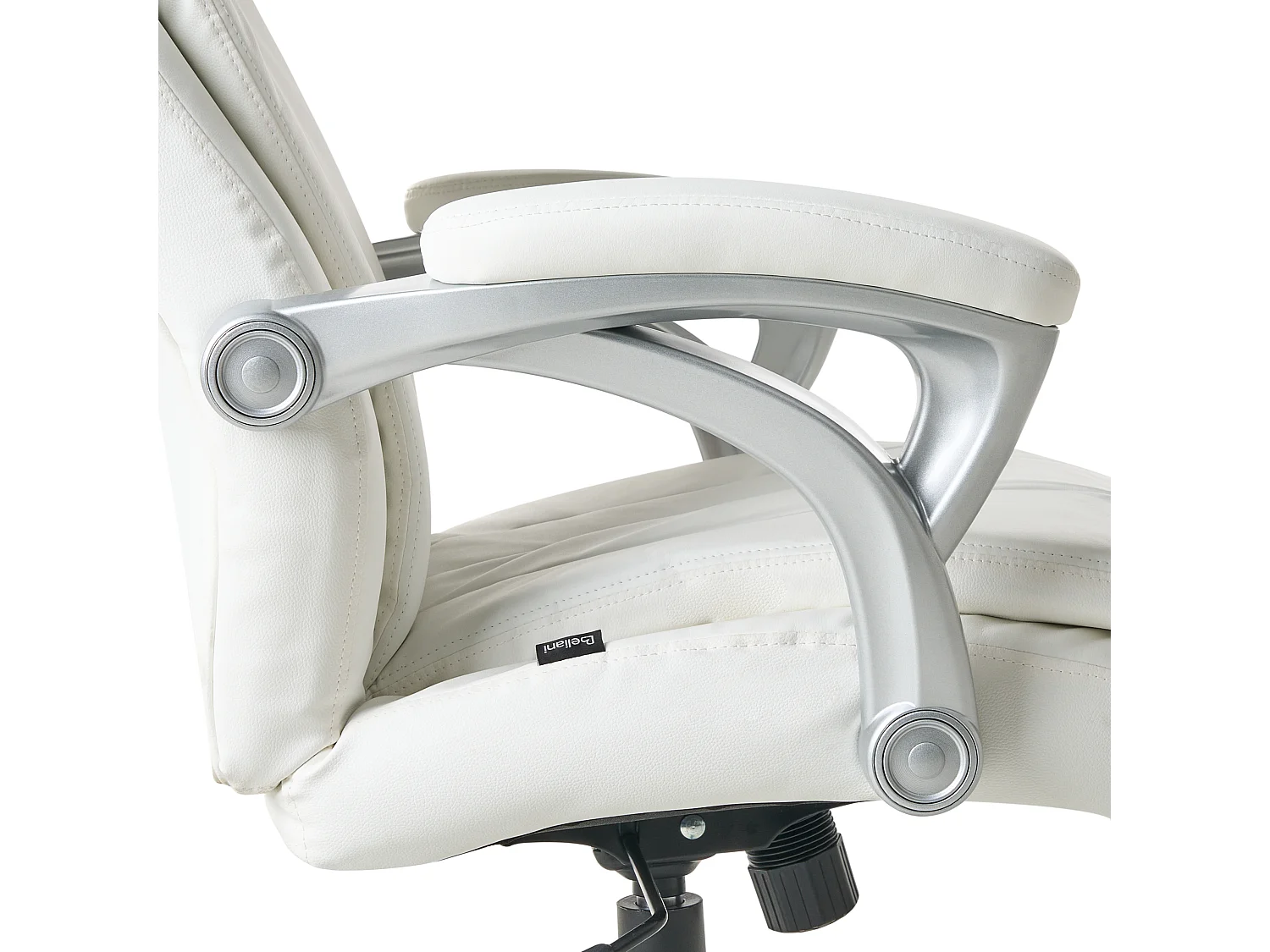 Fauteuil de bureau CHIEF Cuir PU Blanc cassé