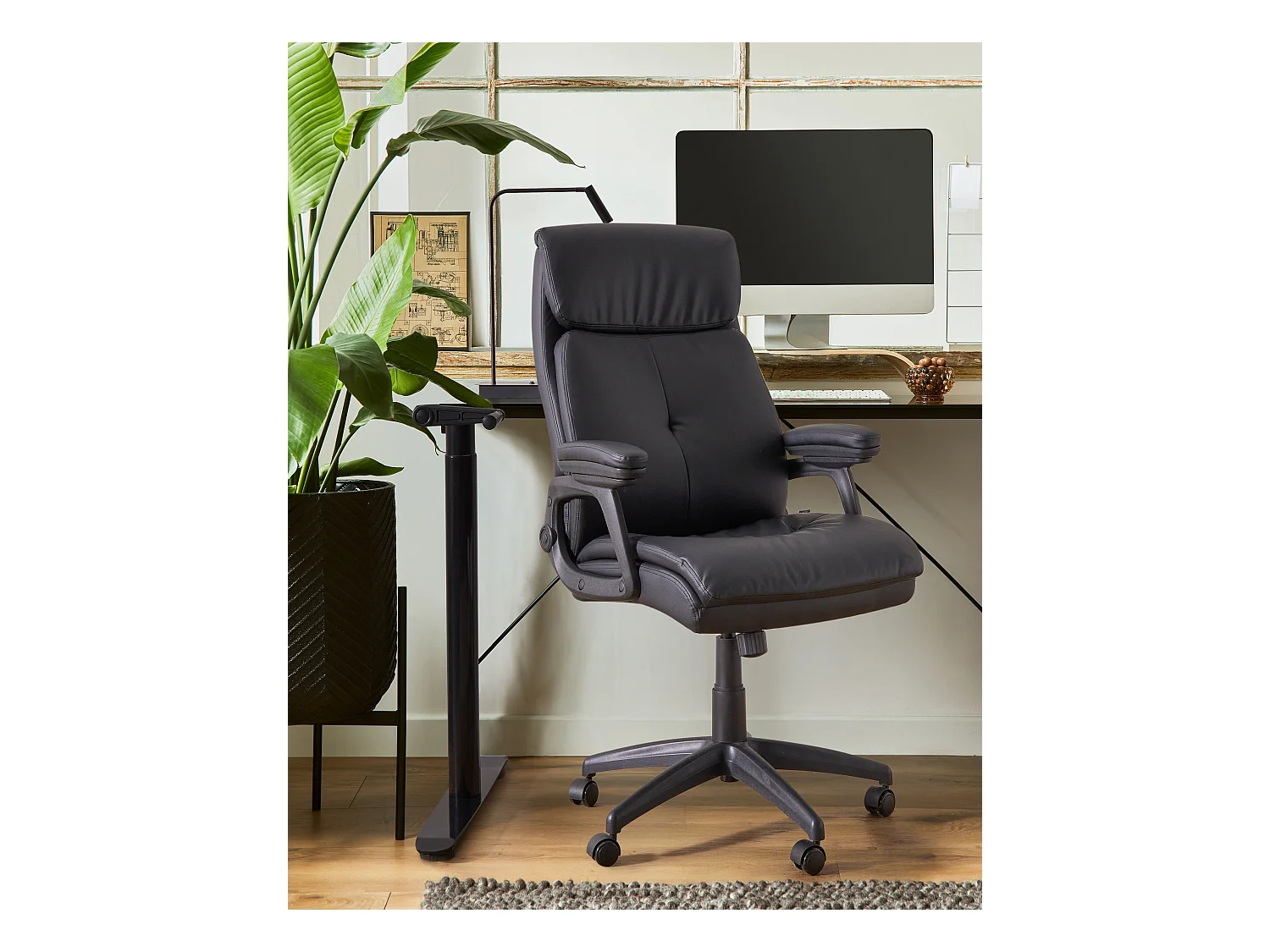 Fauteuil de bureau DIRECTOR Cuir PU Noir