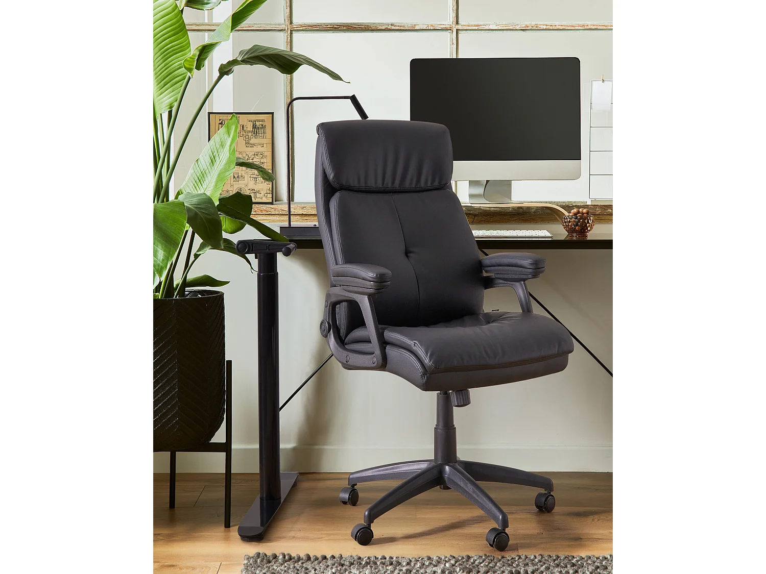 Fauteuil de bureau DIRECTOR Cuir PU Noir