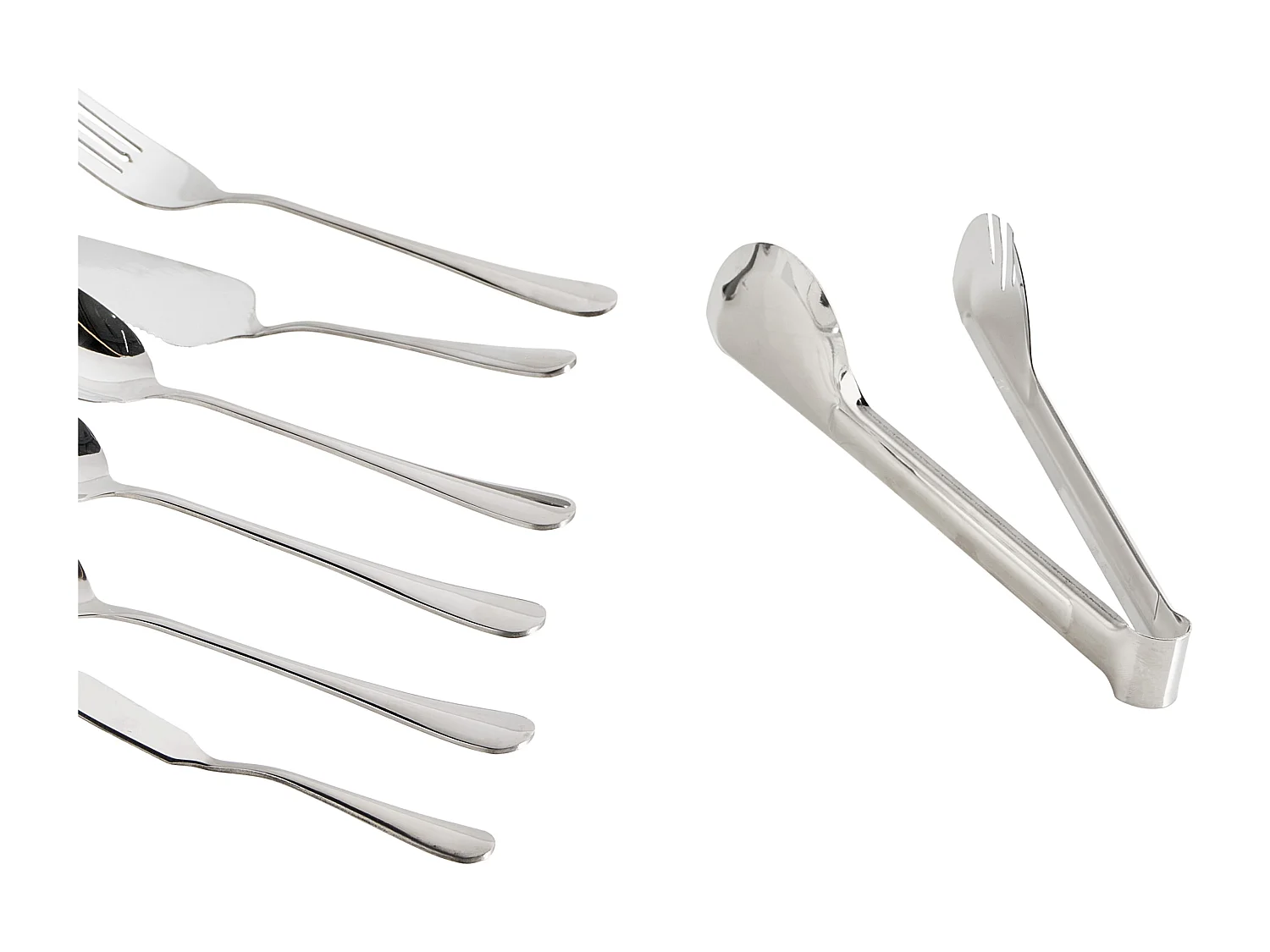 Lot de 7 ustensiles de cuisine ZITI Argenté