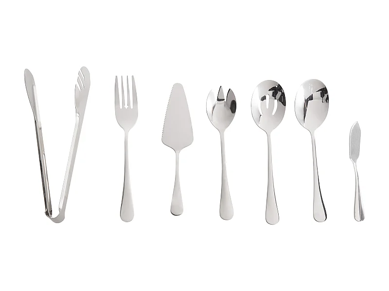 Lot de 7 ustensiles de cuisine ZITI Argenté