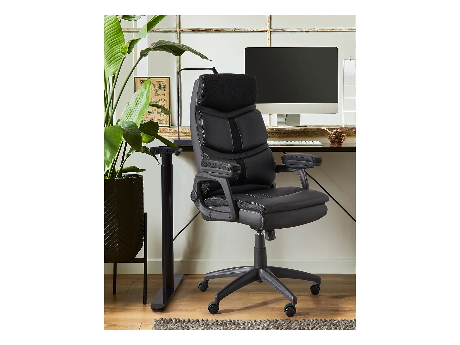 Fauteuil de bureau RULER Cuir PU Noir