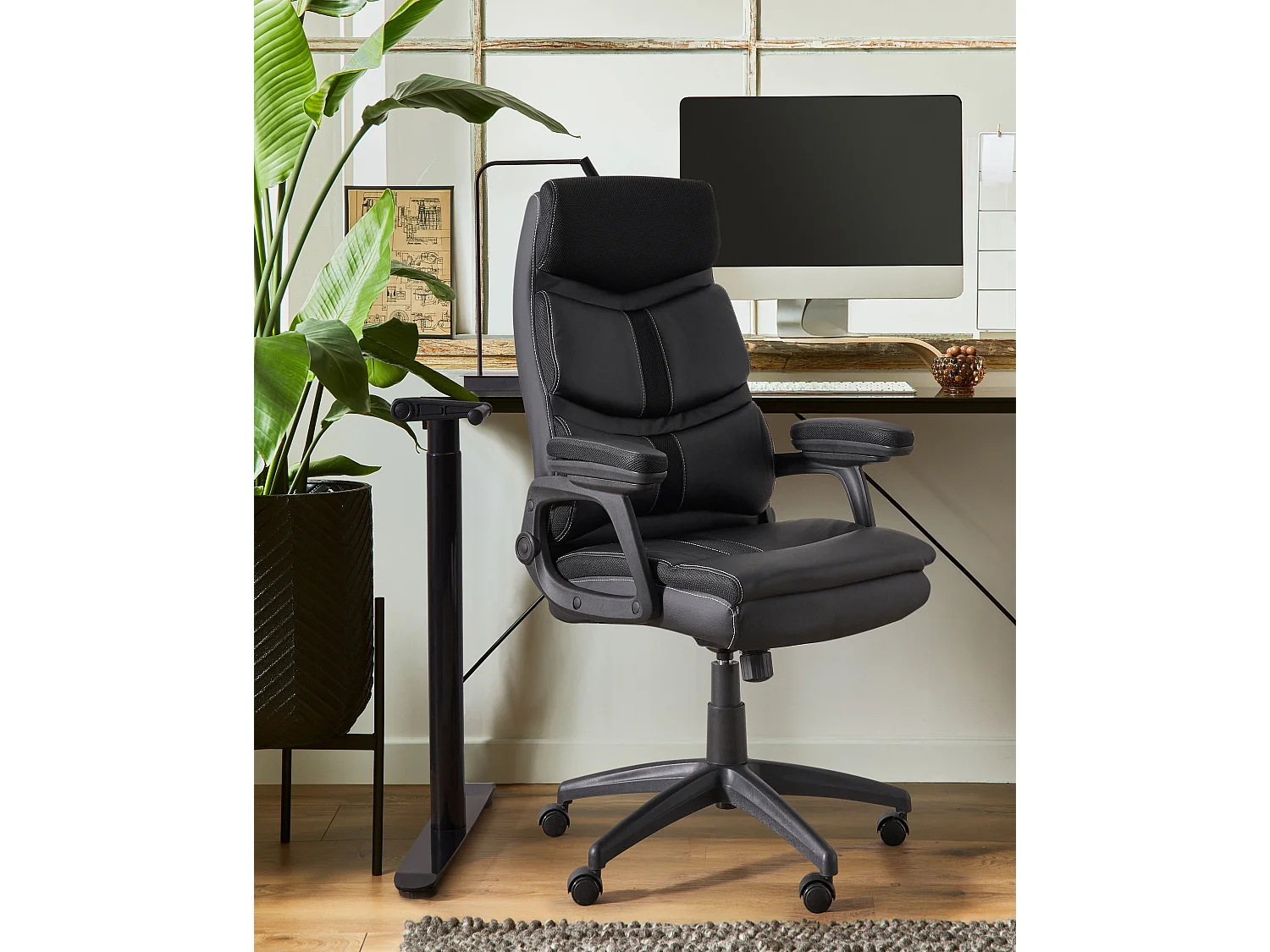 Fauteuil de bureau RULER Cuir PU Noir