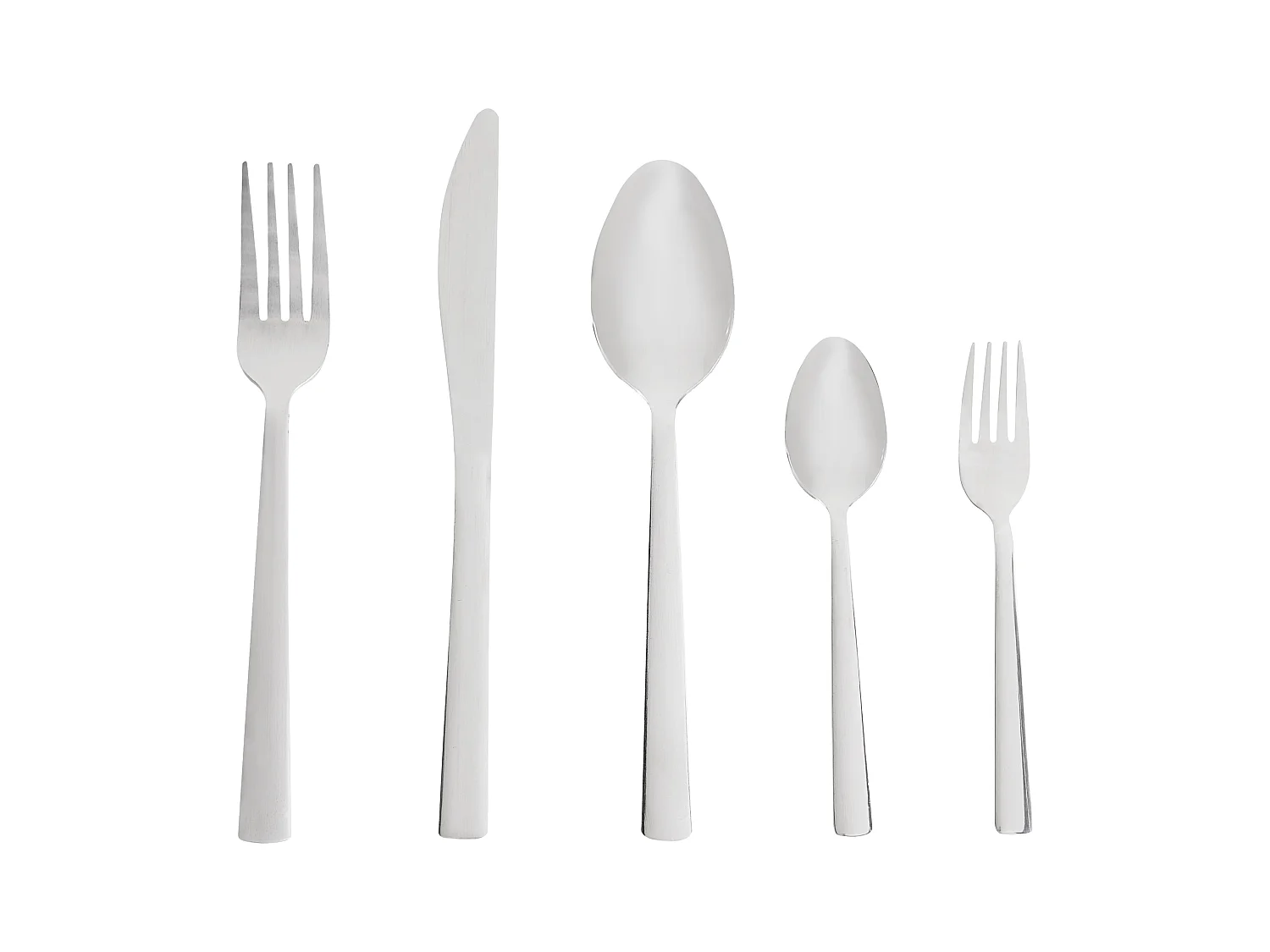 Set de 60 couverts PENNE Argenté